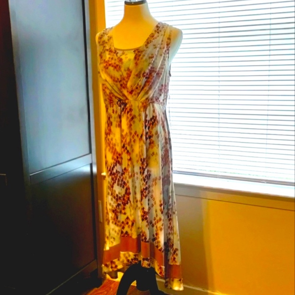 NWT Simply Vera Vera Wang Sleeveless High-Low Dress Size Large